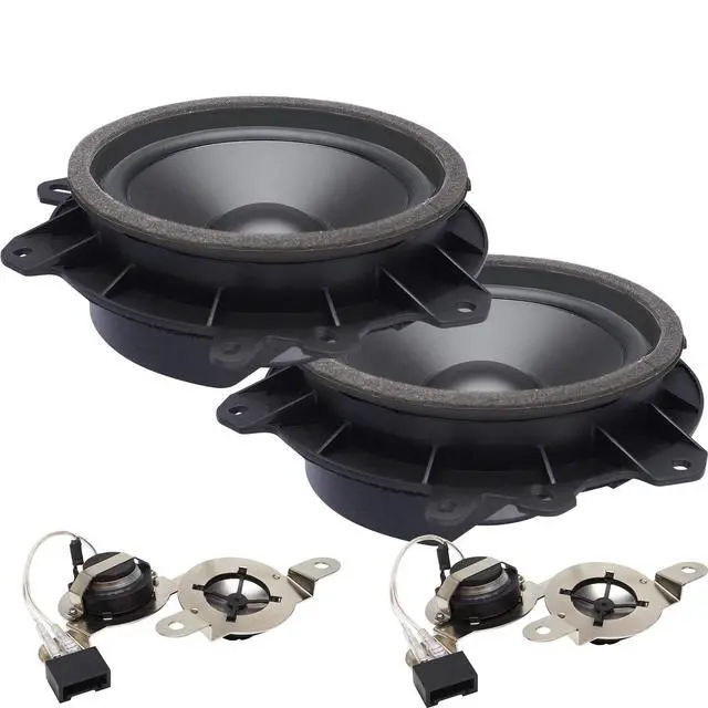 Alt view image 4 of 6 - OE Series Direct Replacement Speakers with Front Tweeters Compatible with Tundra Double & Access Cab 00-03