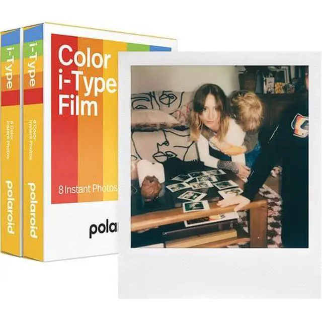 Alt view image 5 of 7 - Flip Instant Camera in White with 4-Lens System + 16 Film Bundle | Instant Camera for Travel, Parties & Creative Photography, Sonar Autofocus, Compatible with i-Type & 600 Film