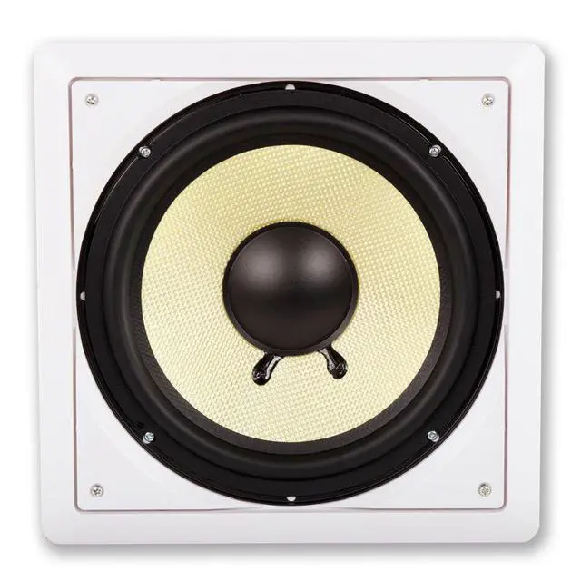 Alt view image 2 of 4 - Acoustic Audio HDS10 in Wall 10" Home Theater Passive Subwoofers 2 Speaker Set