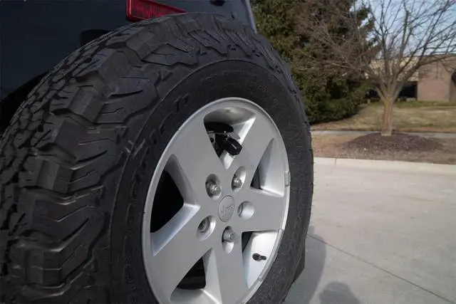 Alt view image 2 of 6 - SummitView Adjustable Rear Vision System with Panasonic OEM-Grade Camera Compatible with Jeep Wrangler JK with Factory Display - Stainless Steel Tire Bracket - No Dealer Activation