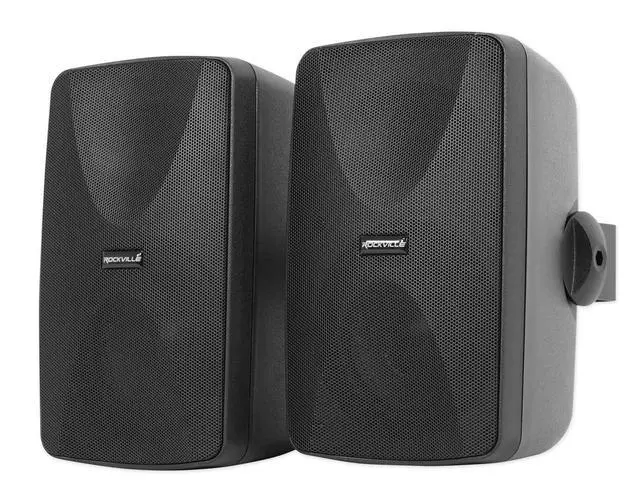 Alt view image 2 of 6 - WET-7020B 70V Indoor/Outdoor Wall Speakers Black, 4-Pack | Selectable 20W, 15W, 10W, 5W, 2.5W Tap Settings, 40W RMS @ 8 Ohm, Built-In Transformer, Waterproof ABS Cabinet, Commercial