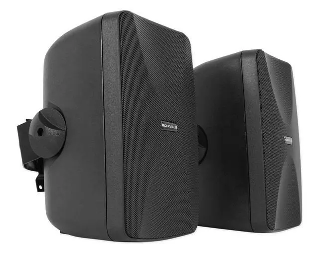 Alt view image 4 of 6 - WET-7020B 70V Indoor/Outdoor Wall Speakers Black, 4-Pack | Selectable 20W, 15W, 10W, 5W, 2.5W Tap Settings, 40W RMS @ 8 Ohm, Built-In Transformer, Waterproof ABS Cabinet, Commercial