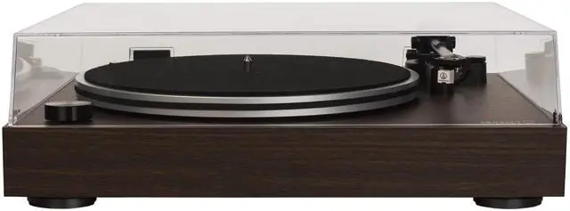 Alt view image 3 of 6 - C8A-WA Record Player, Walnut | 2-Speed Turntable, ATN3600L Audio-Technica Cartridge, Removable Headshell, Aluminum Platter, Aluminum Tonearm