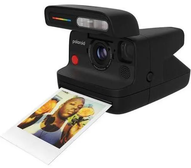 Alt view image 5 of 7 - Flip Instant Camera in Black with 4Lens System + 8 B&W Film Bundle | Instant Camera for Travel, Parties & Creative Photography, Sonar Autofocus, Compatible with i-Type & 600 Film