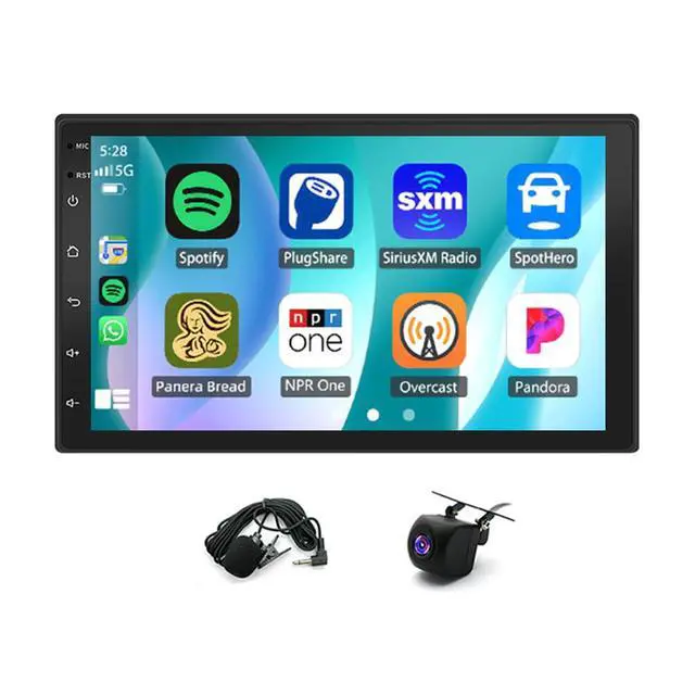 Alt view image 7 of 7 - Android Radio for Mazda B3000 B4000 B-Series 1999-2009 with Wireless Carplay/Android Auto, Car Radio Stereo 7 Inch Touch Screen 2+32G for Corolla with GPS Navigation/Bluetooth/Backup Camera