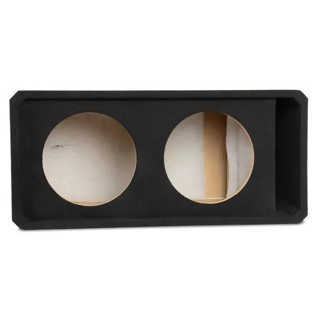 Alt view image 2 of 7 - Dual 12" Slot Ported Subwoofer Enclosure | 3/4" MDF Black Carpeted Subwoofer Enclosure 3.25 Cu. Ft. with Polyfil