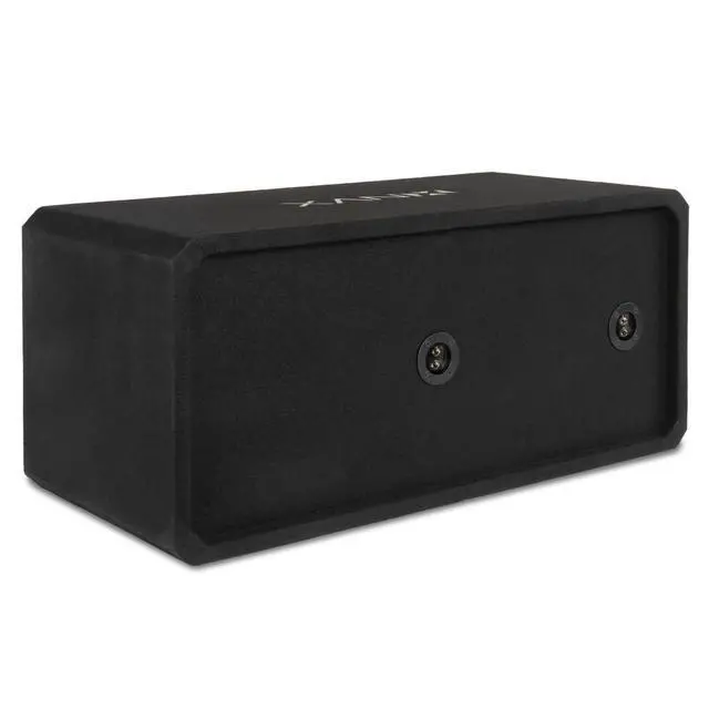 Alt view image 5 of 7 - Dual 12" Slot Ported Subwoofer Enclosure | 3/4" MDF Black Carpeted Subwoofer Enclosure 3.25 Cu. Ft. with Polyfil