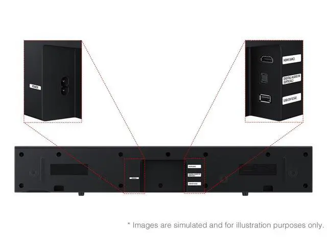 Alt view image 7 of 7 - B-Series Soundbar HW-B400F 2.0ch Soundbar with Built-in Subwoofer for Apartment Home Theaters Voice Enhance Mode for Clear Dialogue, Bluetooth Wireless Streaming