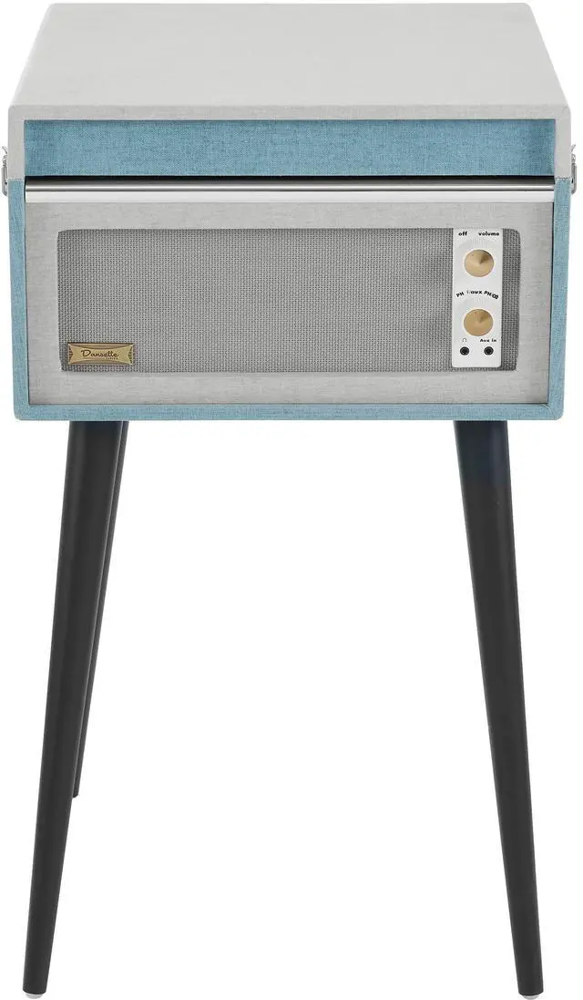 Alt view image 4 of 6 - CR6233F-TN Dansette Bermuda Record Player, Tourmaline | 2-Speed Turntable, Bluetooth In / Out, Aux-In
