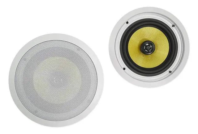 Alt view image 2 of 6 - HC85B-LED 8" in-Ceiling Home Theater Speakers, 6-Pack | LED Light, 700W Peak / 240W RMS, Kevlar Cone, Rubber Surround, Swivel Tweeter, Flush Mount Paintable Grills, 2-Way, 8 Ohm