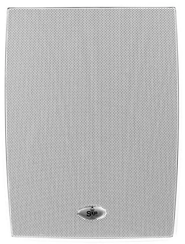 Alt view image 2 of 7 - Saga Elite 6.5 Weather Resistant Speakers w/Aluminum Grille 70.7V/100V-60W Transformer and 8 Bypass (White/Pair)