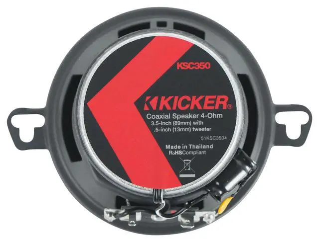 Alt view image 5 of 6 - Bundle: (4) Kicker 51KSC3504 3.5" 50 Watt RMS Car Audio Speakers KSC3504 KSC350 (4 Items)
