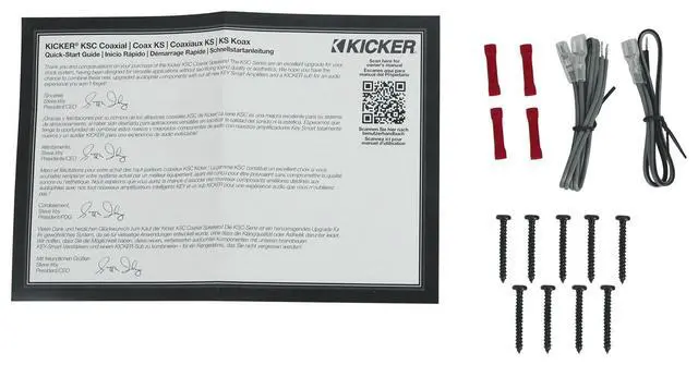 Alt view image 6 of 6 - Bundle: (4) Kicker 51KSC3504 3.5" 50 Watt RMS Car Audio Speakers KSC3504 KSC350 (4 Items)