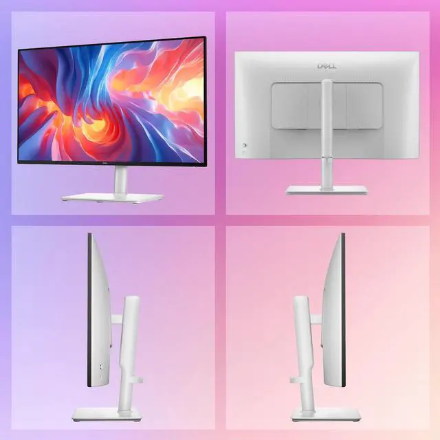 Alt view image 4 of 7 - Plus 27 inch Monitor, FHD 1080p, 144Hz Refresh Rate, LED Display, sRGB 99%, 1500:1 Contrast Ratio, Anti-Glare, VESA, Integrated 2 x 3W Speakers, 2 X HDMI 1.4, Height/Tilt/Swivel/Pivot, White