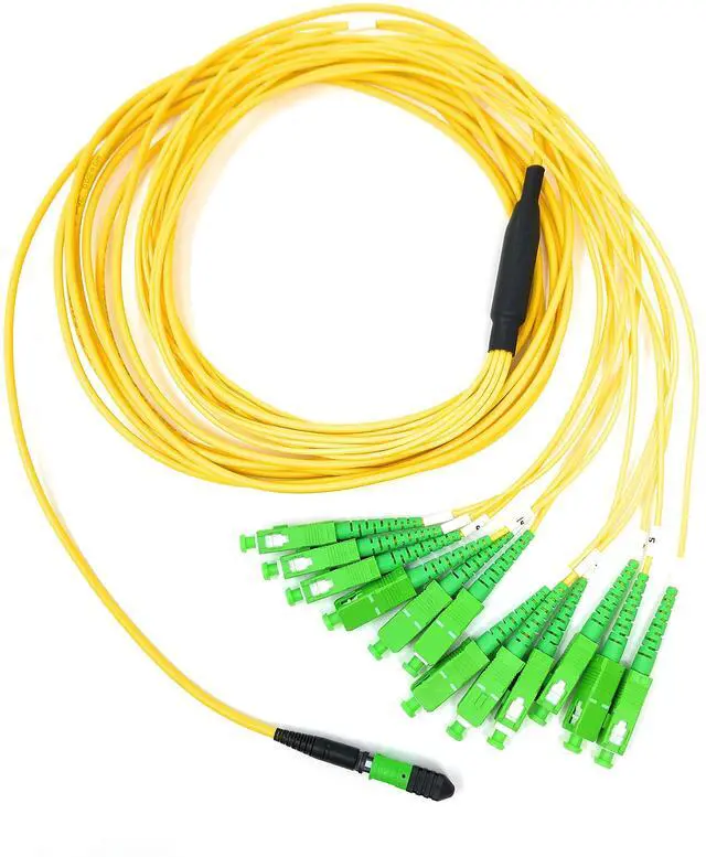 Main image of Singlemode MPO Female APC to 12 x SC-APC Simplex Breakout Cable, 25 Meter