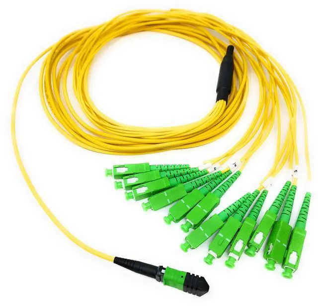 Alt view image 4 of 4 - Singlemode MPO Female APC to 12 x SC-APC Simplex Breakout Cable, 25 Meter