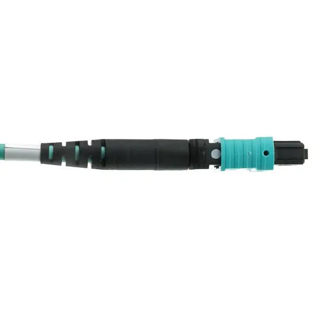 Alt view image 2 of 5 - Plenum Fiber Optic Cable, MTP/MTP (MPO), Multimode, Duplex, 24 Strand, 100 Gbps, OM3 50/125, 7 Meter (23 feet)