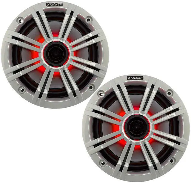 Main image of 6.5" White LED Marine Speakers (Qty 2) 1 Pair of OEM Replacement Speakers