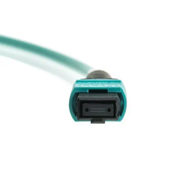 Alt view image 4 of 5 - Plenum Fiber Optic Cable, MTP/MTP (MPO), Multimode, Duplex, 24 Strand, 100 Gbps, OM3 50/125, 7 Meter (23 feet)