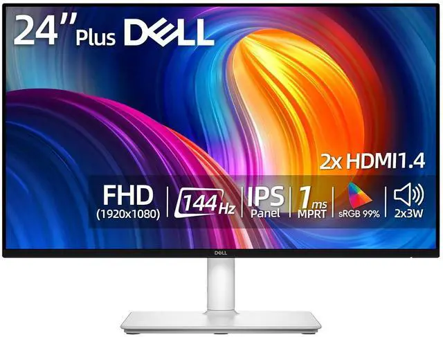 Main image of 24 inch FHD Monitor, 144Hz, 1ms, IPS Panel, LED Display, AMD FreeSync, sRGB 99%, 1500:1 Contrast Ratio, Anti-Glare, VESA, 2x3W Speakers, 2 X HDMI 1.4, Height/Tilt/Swivel/Pivot, Adjustability