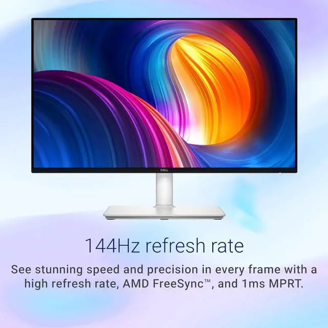 Alt view image 2 of 7 - 24 inch FHD Monitor, 144Hz, 1ms, IPS Panel, LED Display, AMD FreeSync, sRGB 99%, 1500:1 Contrast Ratio, Anti-Glare, VESA, 2x3W Speakers, 2 X HDMI 1.4, Height/Tilt/Swivel/Pivot, Adjustability