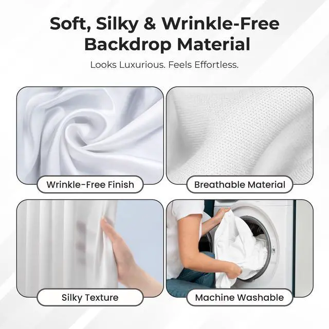 Alt view image 3 of 7 - 8 Foot Tall Fixed Height Portable Pipe and Drape Backdrop Kit 8ft x 10ft (No Drapes)