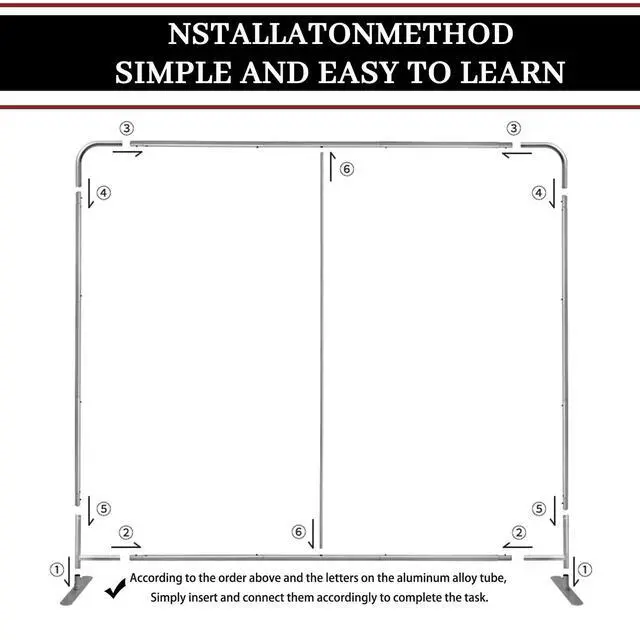 Alt view image 4 of 7 - Custom Tension Fabric Display Backdrop Trade Show Booth Background | Double Sided Print 7.5x7.5 FT Step and Repeat Banner Stand for Weddings, Events & Trade Show Booth