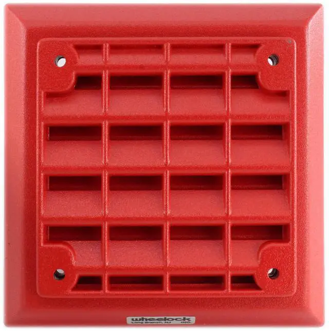 Main image of ET-1080 Weatherproof Diecast Alarm Speaker, 25/70-VRMS, Red