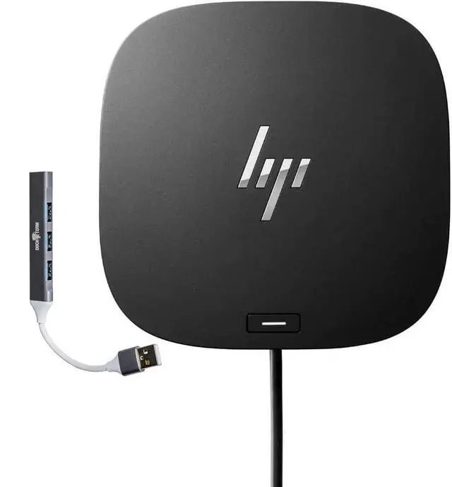 Main image of HP USB-C Essential Dock G5 Multiport Docking Station with USB-C, HDMI | Ethernet, DisplayPort, fast-charging port, Includes USB Port Expander- 1Pack