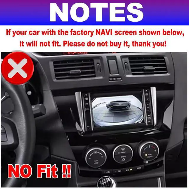 Alt view image 3 of 5 - 2+64G Android 14 Car Radio Stereo for Mazda 5 2011 2011 2012 2013-2015, 9" Touch Screen Double Din Car Radio with Wireless Carplay Android Auto Car Stereo GPS Bluetooth FM/RDS AHD Backup Camera SWC