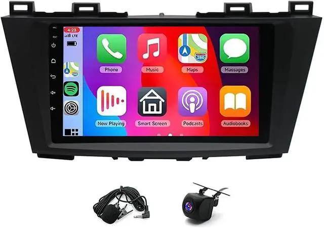 Alt view image 2 of 6 - Android 14 Double Din Car Stereo Radio for Mazda 5 2011-2015, 9 inch Touch Screen Car Radio with Wireless Carplay Android Auto Car Stereo GPS Bluetooth FM/RDS AHD Backup Camera SWC, 2+32G