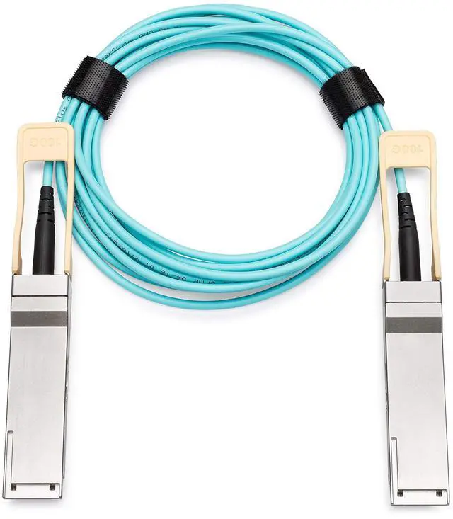 Main image of Compatible with NVIDIA MFA1A00-E010 100G QSFP28 to QSFP28 Active Optical Cable | 100GBASE AOC 10 Meters MFA1A00-E010-NVID