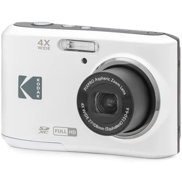 Alt view image 2 of 7 - FZ45WH PIXPRO FZ45 16MP Digital Camera White Bundle with Lexar 64GB High-Performance 800x UHS-I SDHC Memory Card Blue Series