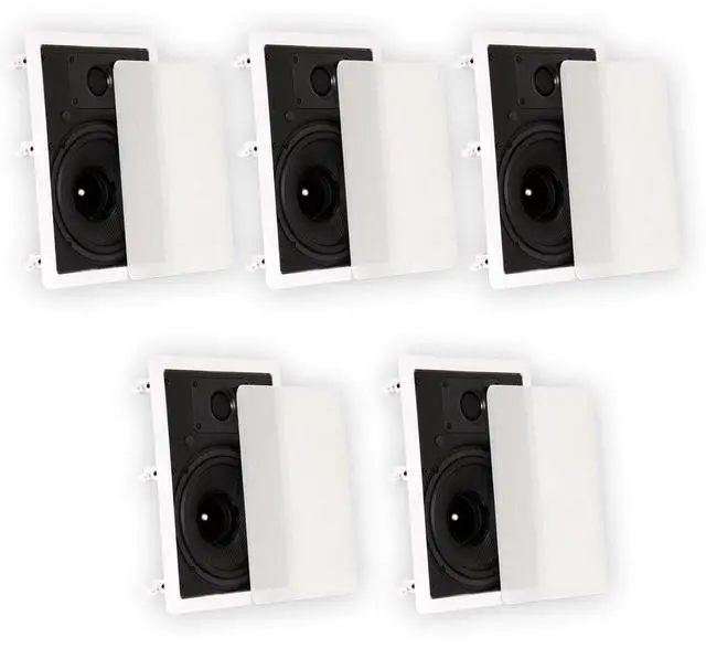 Main image of TS80W in Wall 8" Speakers Surround Sound Home Theater 5 Speaker Set