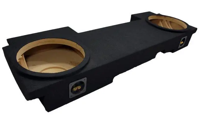 Alt view image 2 of 6 - W12S4 Dual 12" Sealed Subwoofer Box Fits 2002-2013 Chevy Avalanche | Loaded enclosure with both drivers pre-installed, 500W RMS combined, 4 Ohm load, tight accurate speaker bass, 12 inch size