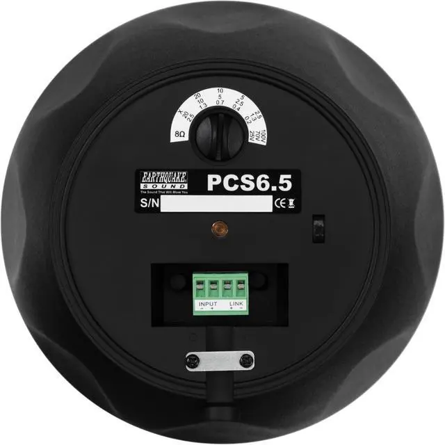 Alt view image 4 of 7 - Sound PLS6.5 6.5" 2-Way Pendant / Landscape Speaker (25V/70V/100V/8Ohm 120W), Black