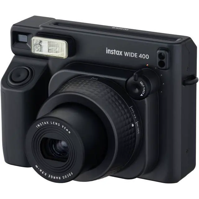 Alt view image 3 of 7 - INSTAX Wide 400 Instant Camera (Black) Case Bundle | For Parties, Events & Instant Photos | Includes Cleaning Cloth