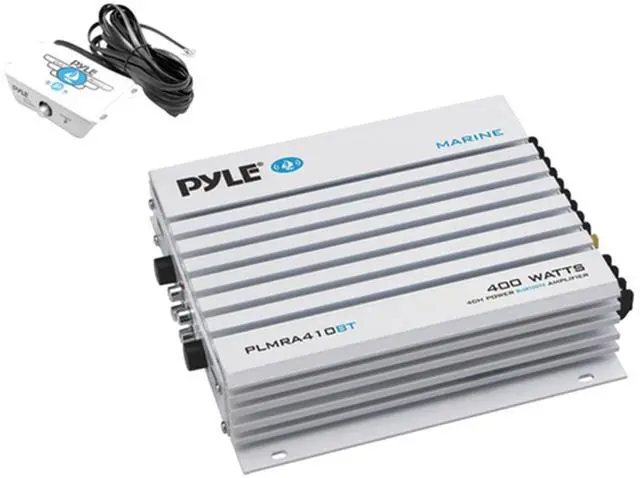 Alt view image 3 of 6 - 2X Pyle 6" 50 Watt Indoor/Outdoor Waterproof Home PA Horn Speakers with Pyle Elite Series Marine Bluetooth 4-Channel Amplifier Grade 50 Foot 16-Gauge Speaker Wire