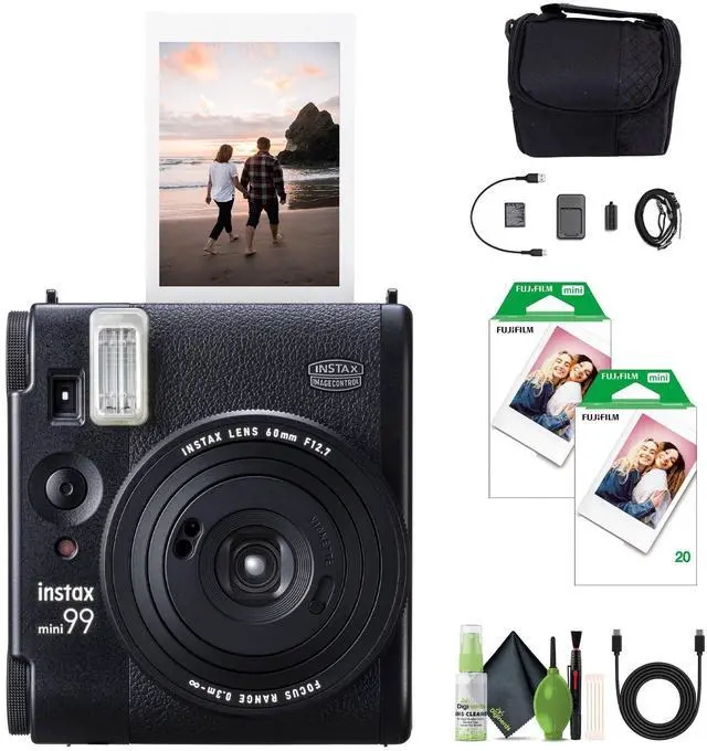 Main image of INSTAX Mini 99 Instant Camera 40-Sheet Bag Bundle | For Parties, Events & Instant Photos | Includes Cleaning Kit