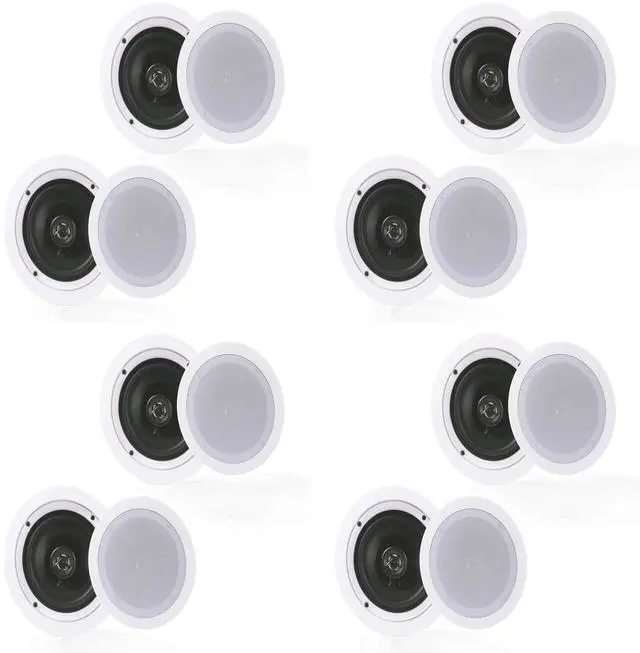 Alt view image 5 of 6 - Audio PDIC1651RD 5.25 Inch 2 Way 150W Home Ceiling Wall Speakers (4 Pairs)