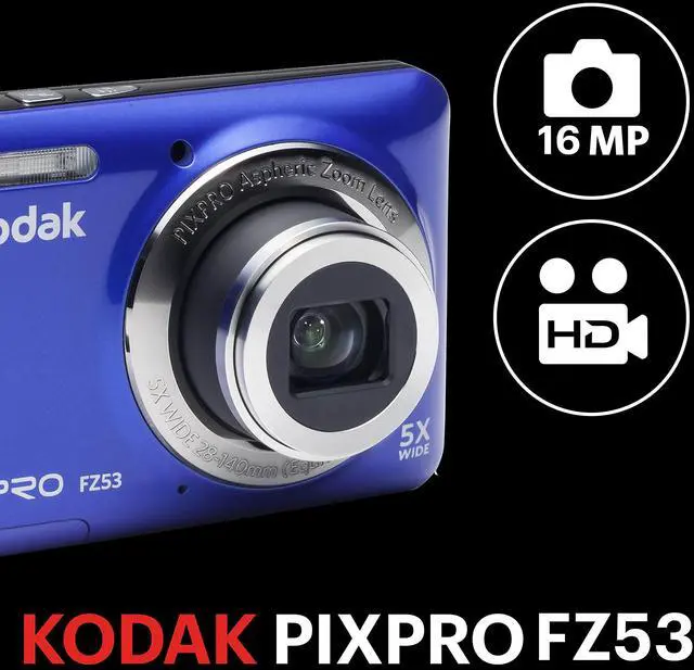 Alt view image 2 of 5 - FZ53-BL Point and Shoot Digital Camera with 2.7" LCD, Blue