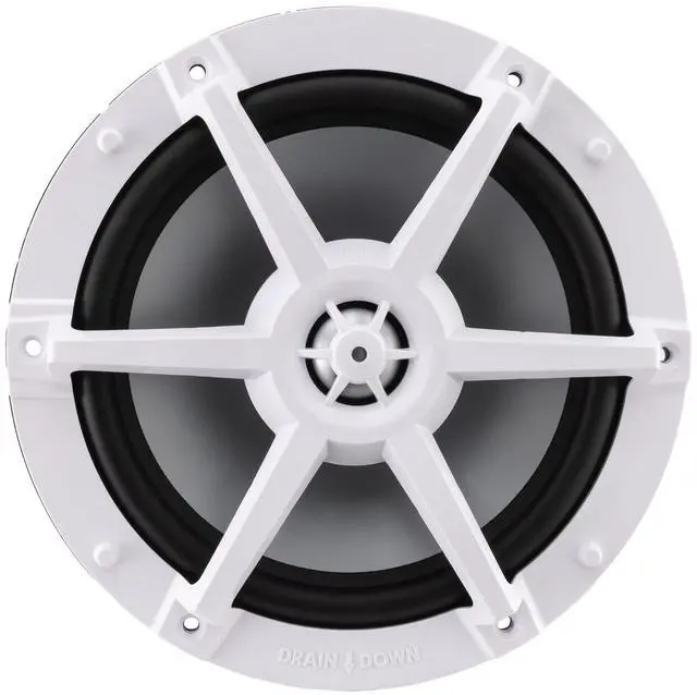 Alt view image 5 of 7 - RV 7.7" Coaxial Water-Resistant Speaker Indoor/Outdoor with RGB LED Lighting (1)