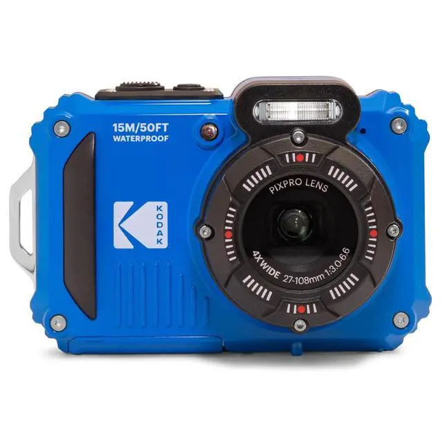 Alt view image 2 of 7 - PIXPRO WPZ2 Rugged Waterproof Shockproof Dustproof WiFi Digital Camera 16MP 4X Optical Zoom 1080P Full HD Video Vlogging Camera 2.7" LCD Bundle with 32GB Memory Card and Camera Bag (Blue)