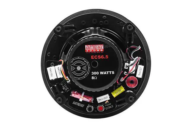 Alt view image 4 of 7 - Sound ECS6.5 Edgeless Series In-Ceiling Speakers (Black, Pair)