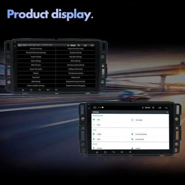 Alt view image 6 of 7 - 8in Car Radio for Chevy Silverado 2007-2014 Tahoe GMC Sierra Yukon | Android 13 Touch Screen Head Unit with CarPlay Android Auto, Support GPS WiFi Bluetooth SWC FM Camera