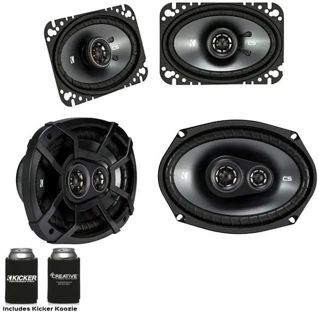 Main image of for Late 90s Early 2000s GM Coupes & Sedans. A Pair of 43CSC464 4x6 Speakers & a Pair of 43CSC6934 6x9 s