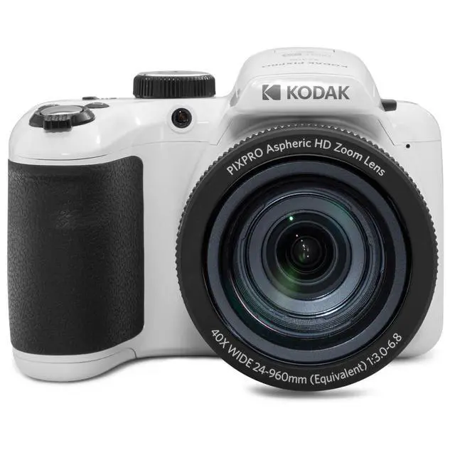 Alt view image 2 of 7 - PIXPRO AZ405-WH 20MP Digital Camera 40X Optical Zoom 24mm Wide Angle Lens Optical Image Stabilization 1080P Full HD Video 3" LCD Vlogging Camera, Full Frame, with Bag & SD Card + Reader (White)