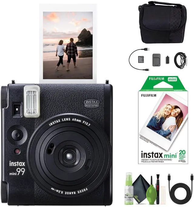 Main image of INSTAX Mini 99 Instant Camera 20-Sheet Bag Bundle | For Parties, Events & Instant Photos | Includes Cleaning Kit