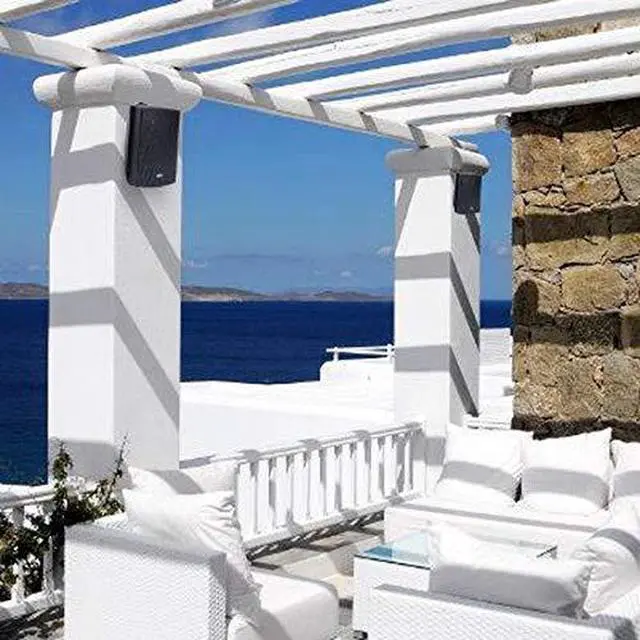 Alt view image 2 of 6 - ASP90 6.5" Premium Outdoor Weather-Resistant Patio Speakers with 70v Switch (Pair)