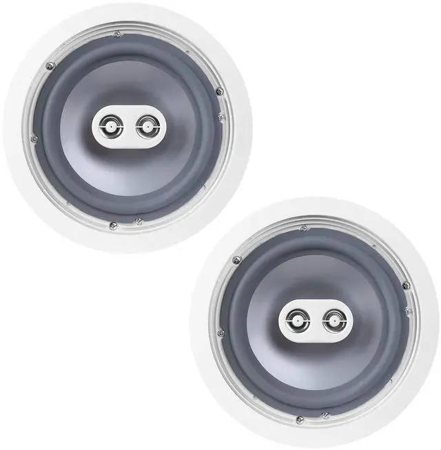 Main image of ICE600TTWRS 6.5" Dual Tweeter Stereo Ceiling Speaker Weather Proof - 2 Pack
